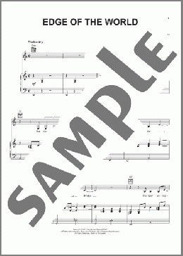Edge Of The World(Sam Phillips) 楽譜 ピアノ & ボーカル & ギター ダウンロード
