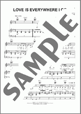 Love Is Everywhere I Go(Sam Phillips) 楽譜 ピアノ & ボーカル & ギター ダウンロード