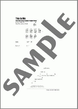 This Is Me (from Camp Rock)(Jonas Brothers/Demi Lovato/Camp Rock (Movie)) 楽譜 ギター（コード） ダウンロード