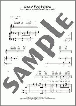 What A Fool Believes(The Doobie Brothers) 楽譜 その他 ダウンロード