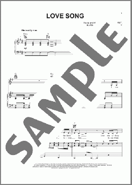 Love Song(Miranda Lambert) 楽譜 ピアノ & ボーカル & ギター ダウンロード