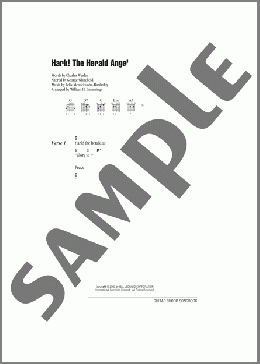 Hark! The Herald Angels Sing(Charles Wesley) 楽譜 ギター（コード） ダウンロード