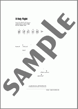 O Holy Night(Adolphe Adam/John S. Dwight) 楽譜 ギター（コード） ダウンロード