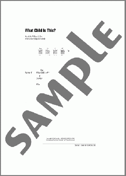 What Child Is This?(William C. Dix) 楽譜 ギター（コード） ダウンロード