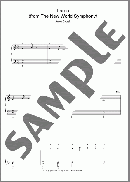 Largo (from The New World)(Antonin Dvorak) 楽譜 ピアノ（ソロ） ダウンロード