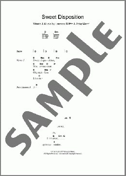 Sweet Disposition(The Temper Trap) 楽譜 ギター（コード） ダウンロード