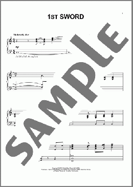 1st Sword(David Arnold/The Chronicles Of Narnia: The Voyage Of The Dawn Treader (Movie)) 楽譜 ピアノ（ソロ） ダウンロード
