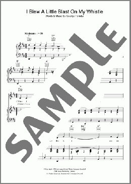 I Blew A Little Blast On My Whistle(George Formby) 楽譜 その他 ダウンロード