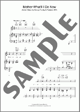 Mother What'll I Do Now(George Formby) 楽譜 その他 ダウンロード