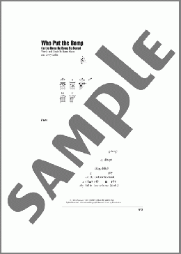 Who Put The Bomp (In The Bomp Ba Bomp Ba Bomp)(Barry Mann) 楽譜 ギター（コード） ダウンロード