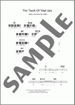 The Touch Of Your Lips(Ray Noble) 楽譜 ピアノ（歌詞 & コード） ダウンロード