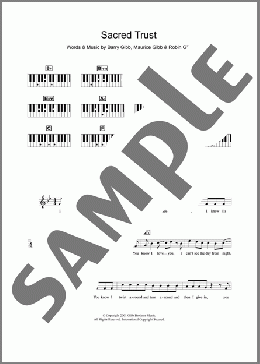 Sacred Trust(Bee Gees/One True Voice) 楽譜 ピアノ（歌詞 & コード） ダウンロード