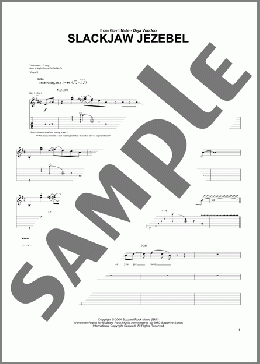 Slackjaw Jezebel(Warren Haynes/Gov't Mule) 楽譜 ギター（ソロ） ダウンロード
