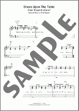 Shoes Upon The Table(Willy Russell) 楽譜 ピアノ（ソロ） ダウンロード
