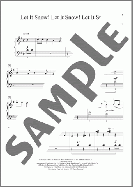 Let It Snow! Let It Snow! Let It Snow!(Sammy Cahn) 楽譜 ピアノ（ソロ） ダウンロード