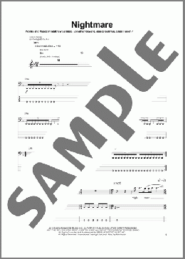 Nightmare(Avenged Sevenfold) 楽譜 ベース ダウンロード