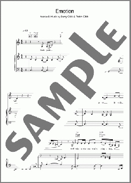 Emotion(Destiny's Child) 楽譜 ピアノ & ボーカル ダウンロード
