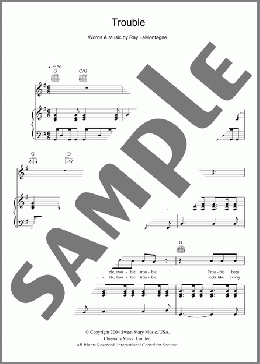 Trouble(Ray LaMontagne) 楽譜 その他 ダウンロード