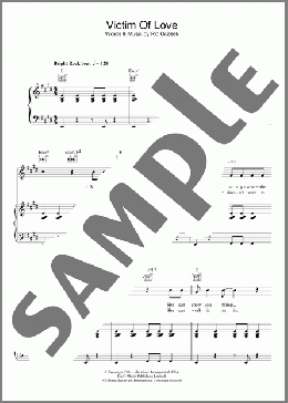 Victim Of Love(The Cars) 楽譜 その他 ダウンロード