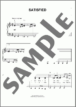Satisfied(Richard Marx) 楽譜 ピアノ（ソロ） ダウンロード