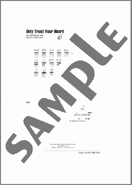 Only Trust Your Heart(Sammy Cahn) 楽譜 ギター（コード） ダウンロード
