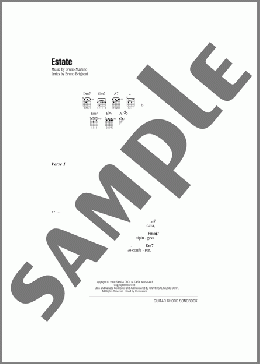 Estate(Bruno Martino) 楽譜 ギター（コード） ダウンロード