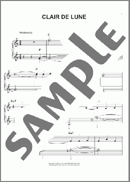 Clair de Lune(Claude Debussy) 楽譜 ピアノ（ソロ） ダウンロード