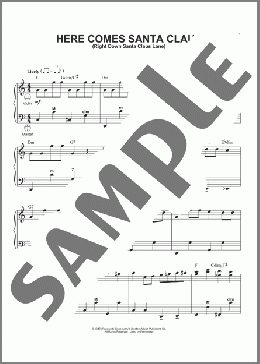 Here Comes Santa Claus (Right Down Santa Claus Lane)(Gene Autry/The Carpenters/Oakley Haldeman) 楽譜 その他 ダウンロード