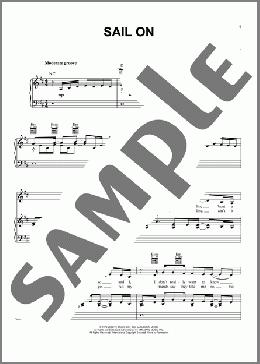 Sail On(Lionel Richie/The Commodores) 楽譜 ピアノ & ボーカル & ギター ダウンロード