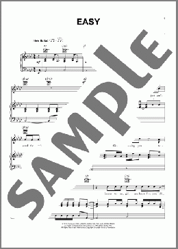 Easy(Lionel Richie/The Commodores) 楽譜 ピアノ & ボーカル & ギター ダウンロード