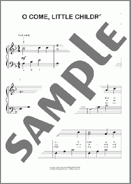 O Come, Little Children(C. von Schmidt) 楽譜 ピアノ（ソロ） ダウンロード