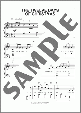 The Twelve Days Of Christmas(Traditional English Carol) 楽譜 ピアノ（ソロ） ダウンロード