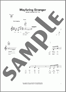Wayfaring Stranger(Southern American Folk Hymn) 楽譜 ウクレレ（弾き語り） ダウンロード
