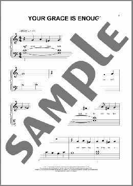 Your Grace Is Enough(Chris Tomlin) 楽譜 その他 ダウンロード