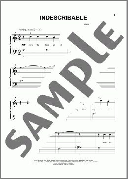 Indescribable(Chris Tomlin) 楽譜 その他 ダウンロード