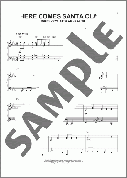 Here Comes Santa Claus (Right Down Santa Claus Lane) [Jazz version] (arr. Brent Edstrom)(Gene Autry) 楽譜 ピアノ（ソロ） ダウンロード