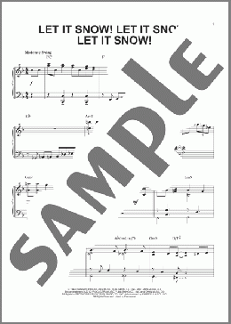 Let It Snow! Let It Snow! Let It Snow! [Jazz version](Sammy Cahn) 楽譜 ピアノ（ソロ） ダウンロード