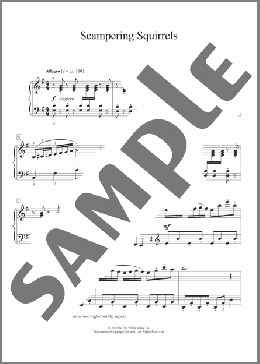 Scampering Squirrels(Carolyn Miller) 楽譜 ピアノ（ソロ） ダウンロード