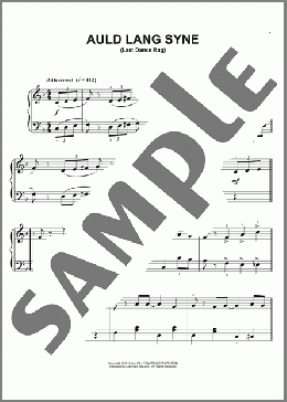Auld Lang Syne [Ragtime version] (arr. Phillip Keveren)(Robert Burns/Traditional Scottish Melody) 楽譜 ピアノ（ソロ） ダウンロード