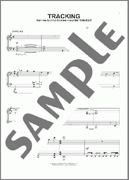 Tracking(Carter Burwell/Twilight (Movie)) 楽譜 ピアノ（ソロ） ダウンロード