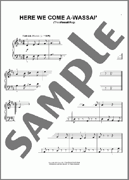 Here We Come A-Wassailing [Ragtime version] (arr. Phillip Keveren)(Traditional) 楽譜 ピアノ（ソロ） ダウンロード