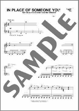 In Place Of Someone You Love(Carter Burwell/Twilight (Movie)) 楽譜 ピアノ（ソロ） ダウンロード