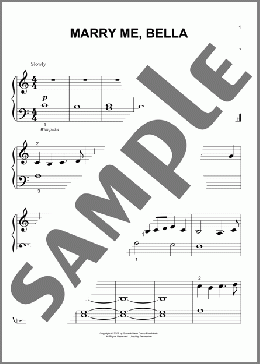 Marry Me, Bella (from The Twilight Saga: New Moon)(Alexandre Desplat/Twilight: New Moon (Movie)) 楽譜 ピアノ（ソロ） ダウンロード