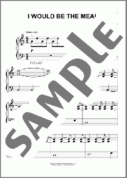 I Would Be The Meal(Carter Burwell/Twilight (Movie)) 楽譜 ピアノ（ソロ） ダウンロード