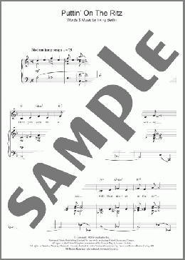 Puttin' On The Ritz (from Top Hat)(Top Hat Cast) 楽譜 その他 ダウンロード