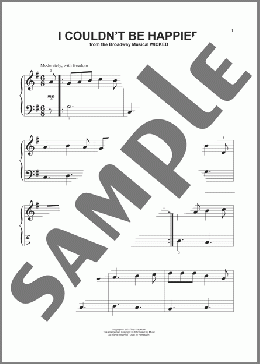 I Couldn't Be Happier (from Wicked)(Stephen Schwartz) 楽譜 その他 ダウンロード