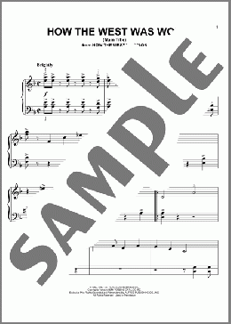 How The West Was Won (Main Title)(Ken Darby) 楽譜 ピアノ（ソロ） ダウンロード