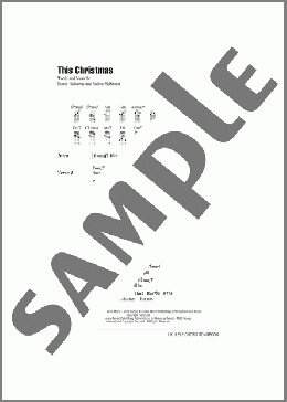 This Christmas(Donny Hathaway) 楽譜 ウクレレ（コード譜） ダウンロード