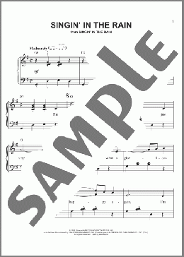 Singin' In The Rain(Arthur Freed) 楽譜 ピアノ（ソロ） ダウンロード
