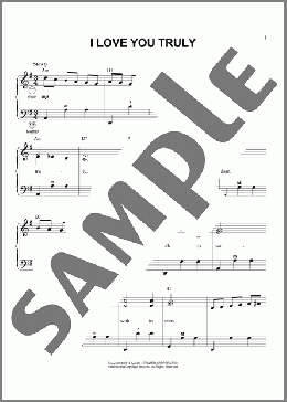 I Love You Truly (arr. Gary Meisner)(Carrie Jacobs-Bond) 楽譜 その他 ダウンロード